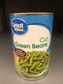 6 CANS Great Value Cut Green Beans 14.5 oz Can String Salad Casserole