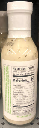 G Hughes Sugar Free Italian Salad Dressing 12 oz Bottle Romain