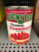 4 CANS Lucky Leaf Premium Strawberry Fruit Filling & Topping 21 oz Can Pie