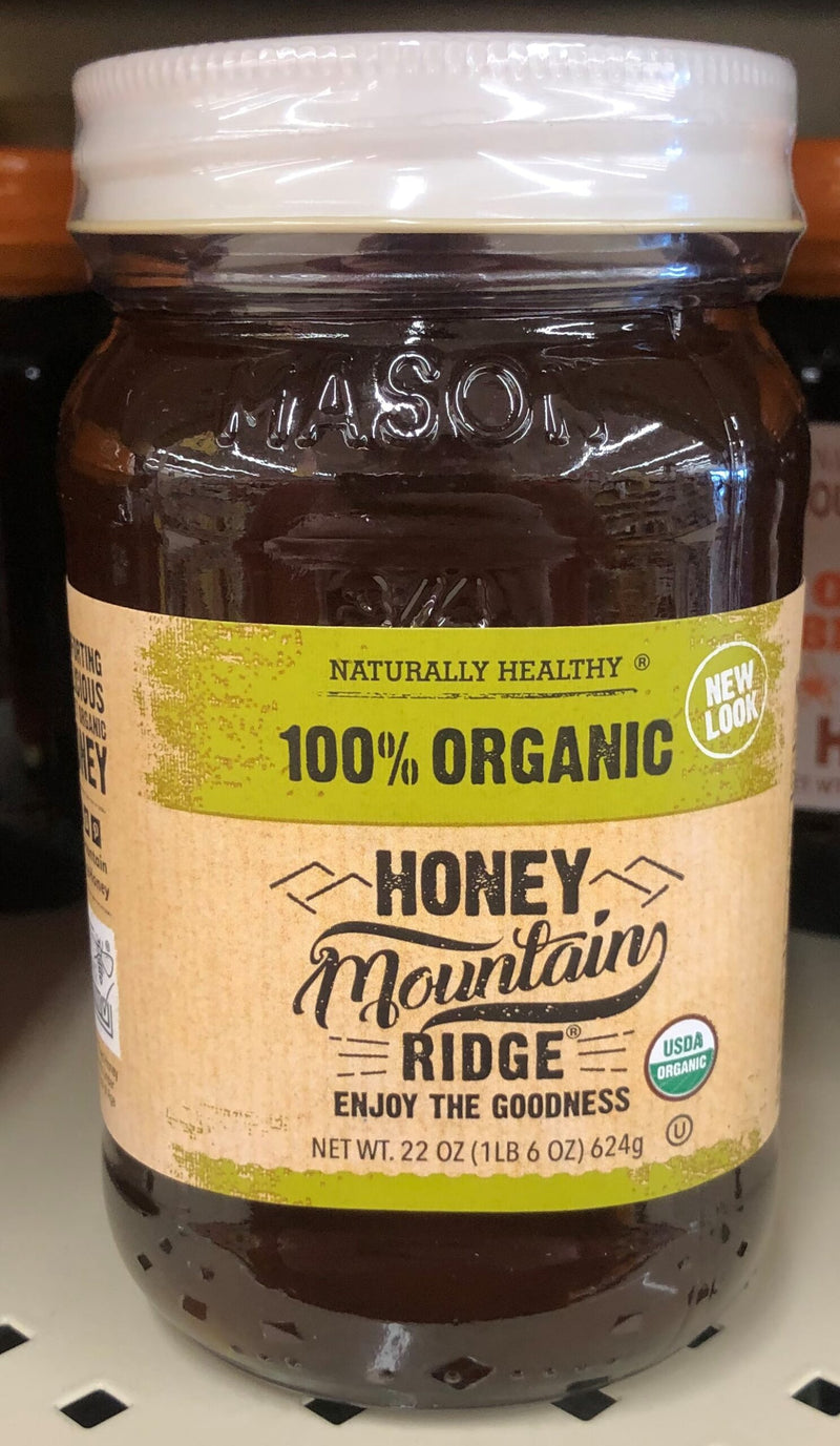 Mountain Ridge Naturally Healthy 100% Organic Honey 22 oz