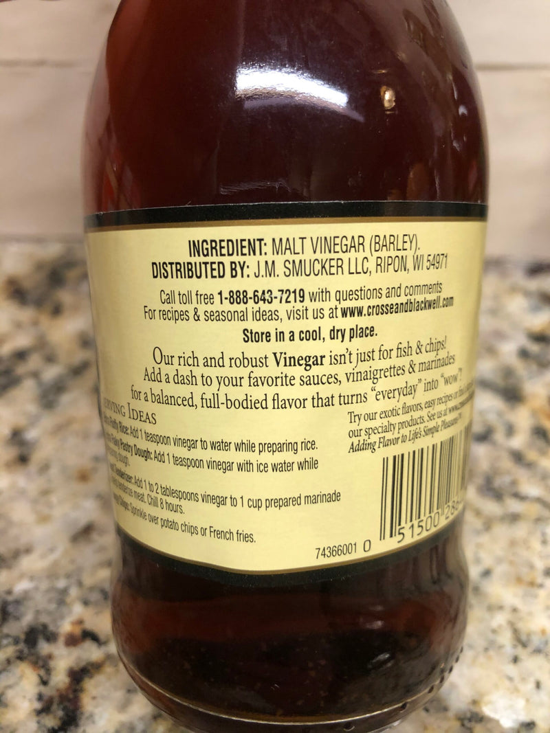 3 Bottles Crosse & Blackwell Old English Fish & Chip Malt Vinegar