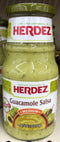 Herdez Medium Guacamole Salsa 15.7 oz Jar Relish Sauce Dip Avocado