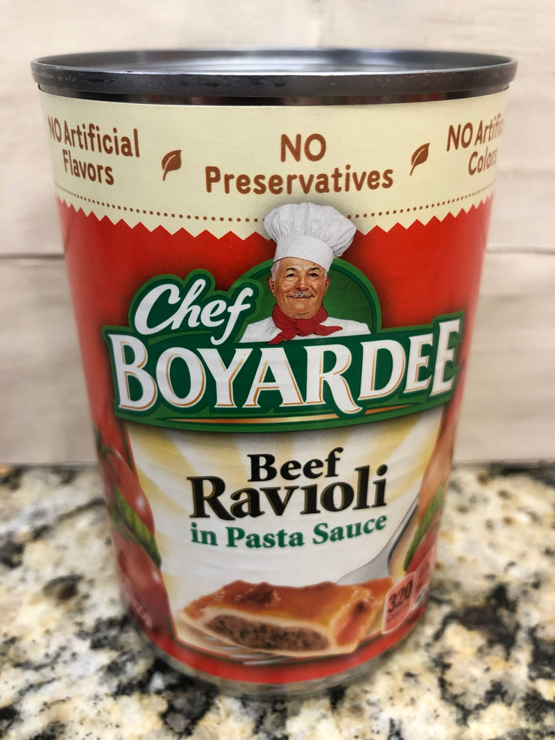 6 CANS Chef Boyardee Beef Ravioli in Tomato Sauce 15 Oz Can Pasta