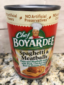 6 CANS Chef Boyardee Spaghetti and Meatballs 14.5 Oz Can Pasta Tomato Sauce