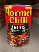 Hormel Angus Chili with Beans 14 oz Can Beef Can Dip Stew Steak