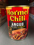 Hormel Angus Chili No Beans 14 oz Can Beef Can Dip Stew Steak