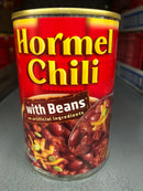 4 CANS Hormel Chili with Beans 15 oz Hamburger Sauce Hot Dog Dip Bowl