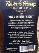 Local Fischer's Honey Raw & Unfiltered 100% Grade A Pure Honey Raw Honey 24 oz