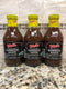 3 BOTTLES Wells Hog Heaven Barbecue Sauce 18oz BBQ Pork Beef Rib Fat Free NC