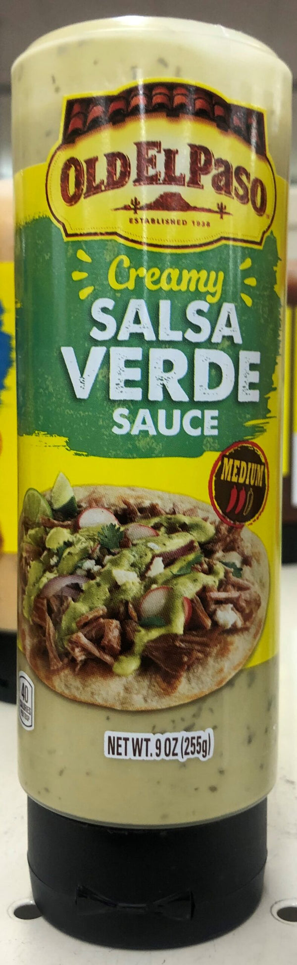 Old El Paso Creamy Salsa Verde Squeeze Sauce 9 Oz Salsa Street Taco Truck