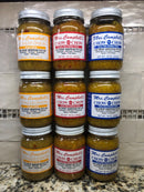 9 JARS Mrs. Campbell's SAMPLER Chow Chow Regular Hot Sweet Vidalia Onion Relish