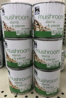 6 CANS Food Lion Mushroom Stems & Pieces 4 oz Can Vegetable Pizza Pasta