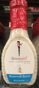 3 BOTTLES Skinnygirl Fat Sugar Free Buttermilk Ranch Salad Dressing 8 fl Bottle