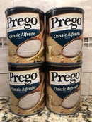 4 CANS Prego Classic Alfredo Sauce 14.5 oz Jar Spaghetti Pasta Creamy Cheese