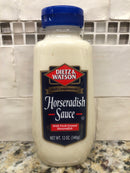 4 BOTTLES Dietz & Watson Horseradish 12 Oz Squeeze Bottle Sauce Roast Great Deli