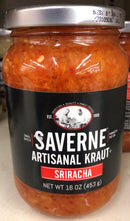 3 JARS Saverne Sriracha Artisanal Kraut 16 oz Spicy Sauerkraut Cabbage