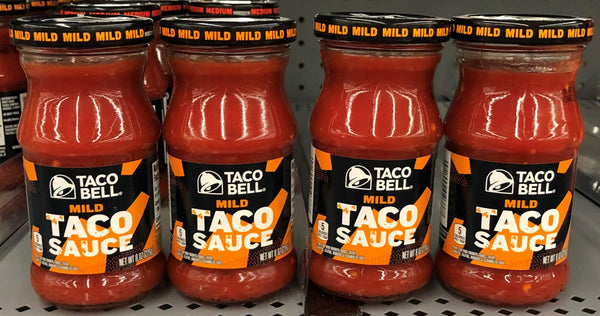 4 BOTTLES Taco Bell Mild Taco Sauce 8 oz chips burritos enchilada shells pack