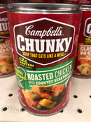 4 Campbell's CHUNKY Healthy Request Roasted Chicken Country Vegetables Soup 18.8 oz Can