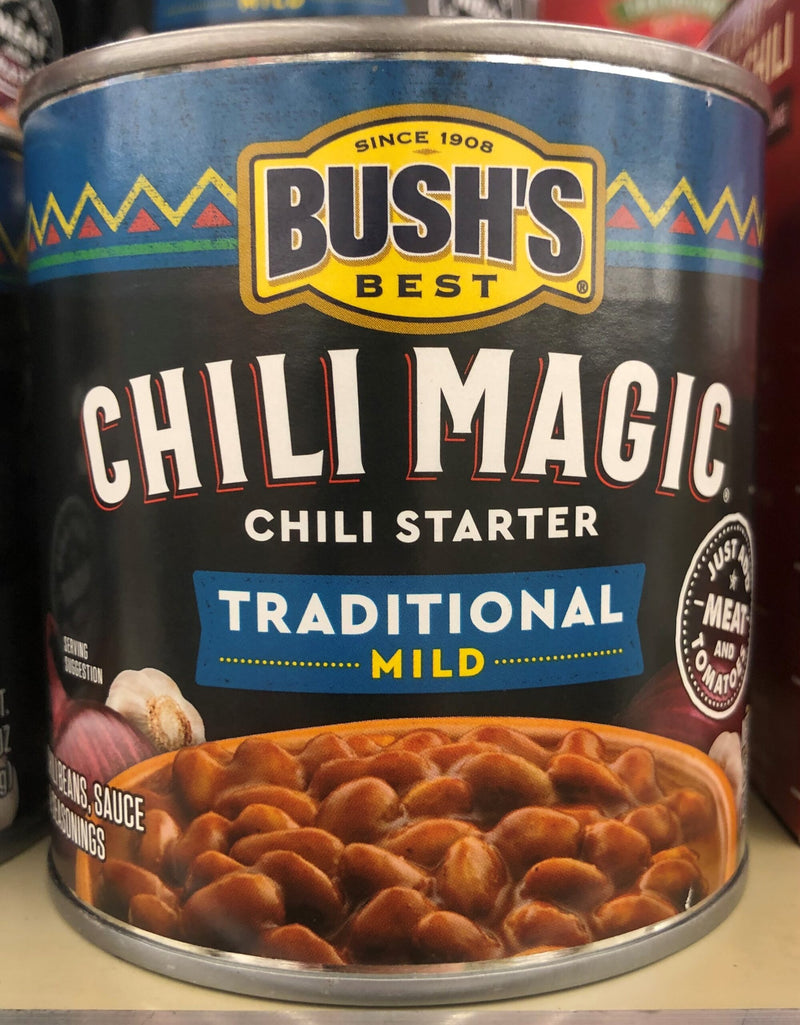 4 CANS Bush's Chili Magic Chili Starter Traditional Mild 16 oz Can Base