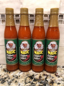 4 BOTTLES Chef Paul Prudhomme's Magic Pepper Sauce 3.25oz Fish Louisiana Pork