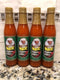 4 BOTTLES Chef Paul Prudhomme's Magic Pepper Sauce 3.25oz Fish Louisiana Pork