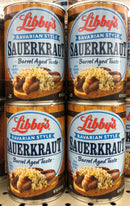 4 CANS Libbys Sauerkraut with Caraway Seeds Bavarian Style 15 oz Kraut Cabbage