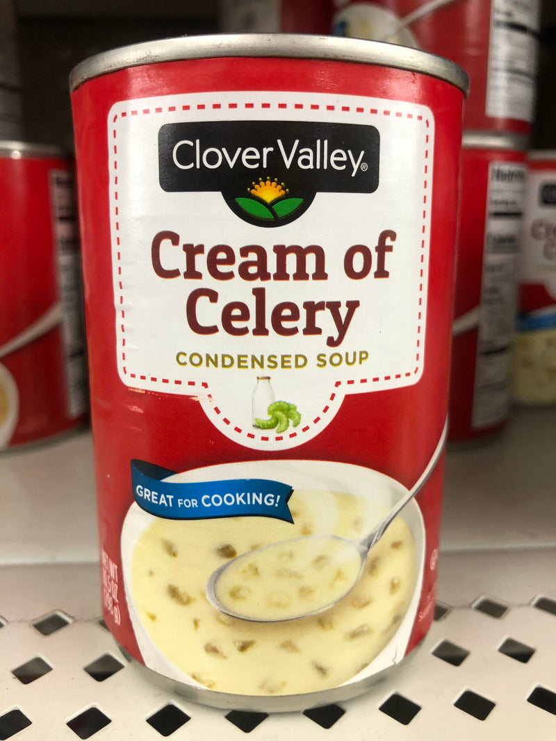 6 CANS Clover Valley Cream of Celery Soup 10 oz Can Lunch Campbells Casserole