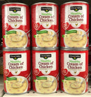 6 CANS Clover Valley Healthy Cream of Chicken Condensed Soup 10.5 oz Can Campbells Casserole