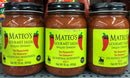 3 JARS Mateo's Gourmet Salsa MILD 16 Oz Picante Pepper Sauce Taco Chip