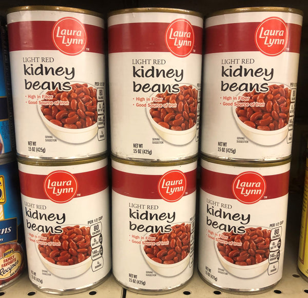 6 CANS Laura Lynn Light Red Kidney Beans 15 oz Can salad soup