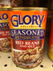 4 CANS Glory Foods Seasoned Southern Style Red Beans and Rice 15 oz Can Fiber