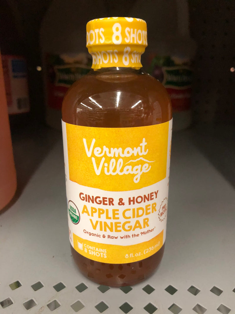 3 BOTTLES Vermont Village Ginger & Honey Apple Cider Sipping Vinegar 8 Oz