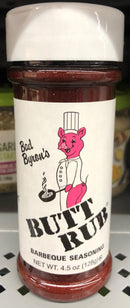 4 BOTTLES Bad Byron's Butt Rub Barbeque Seasoning 4.5oz BBQ Sauce Pork Beef