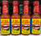 4 BOTTLES El Yucateco Salsa Red Chile Habanero Hot Sauce 4 Oz Marinade