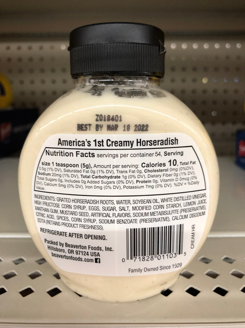 6 Bottles Inglehoffer Cream Style Horseradish 9.5 oz Squeezable Roast Sauce