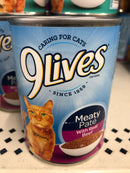 6 CANS 9Lives Meaty Paté With Real Beef Wet Cat Food 13 oz Can