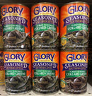 6 CANS Glory Seasoned Southern Style Smoked Turkey Flavored Collard Greens