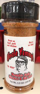 2 BOTTLES Uncle Yammy's Memphis Style Chicken And Rib Rub 5.5 oz BBQ Fish