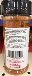 2 BOTTLES Uncle Yammy's Memphis Style Chicken And Rib Rub 5.5 oz BBQ Fish