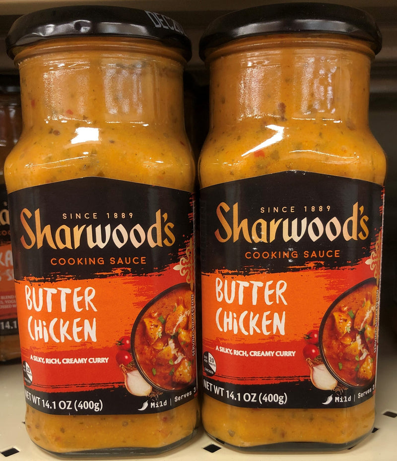 2 Bottles Sharwoods Indian Cooking Sauce Makhani Butter Chicken 14.1 oz