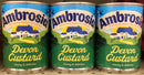 3 CANS Ambrosia Devon Custard 14.1 oz Tin Can Sweet Dairy Dessert English