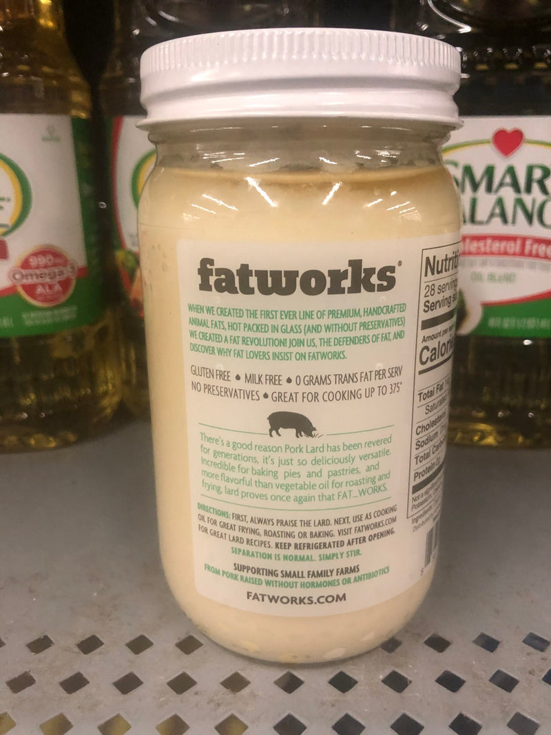 3 JARS Fatworks Pork Lard 14 Oz Baking Premium Baking Cooking Oil