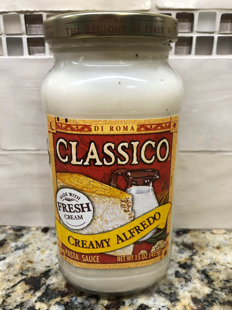 3 JARS Classico Creamy Alfredo Pasta Sauce 15 oz Jar Spaghetti Cheese