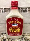 4 Squeeze Bottles of Crowning Touch Zesty Horseradish Sauce 16 oz Hot