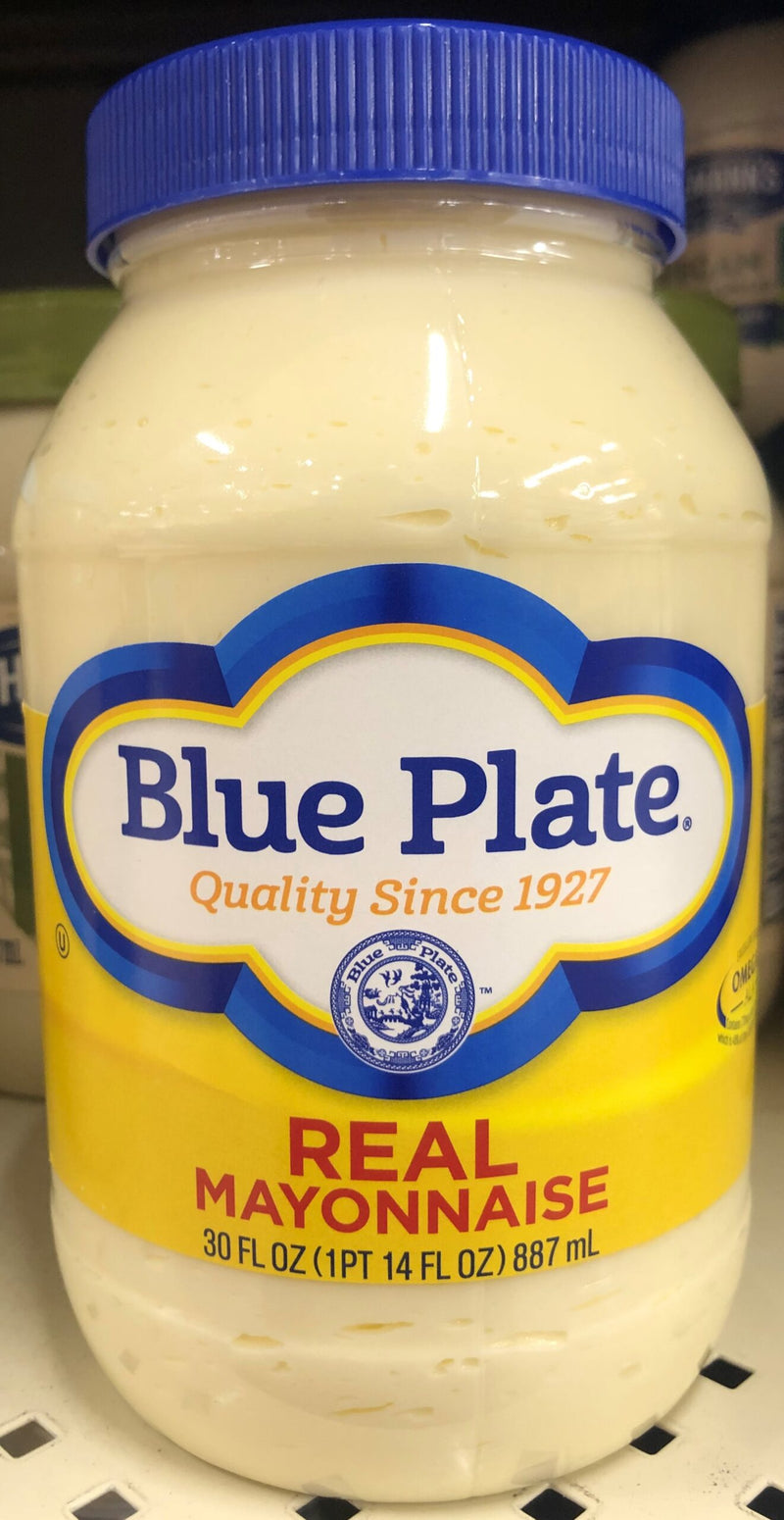 2 JARS Blue Plate Real Mayonnaise Mayo Sandwich Spread Dressing Hellmans