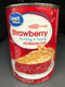 4 CANS Great Value Strawberry Pie Filling & Topping 21 oz Crust Shortcake