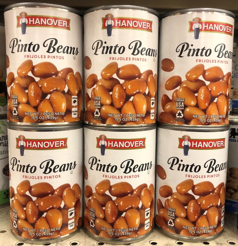 6 CANS Hanover Pinto Beans 15.5 oz Can Chili Dip Soup Kosher