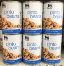 6 CANS Food Lion Pinto Beans 15.5 oz Can Chili Dip Soup Kosher