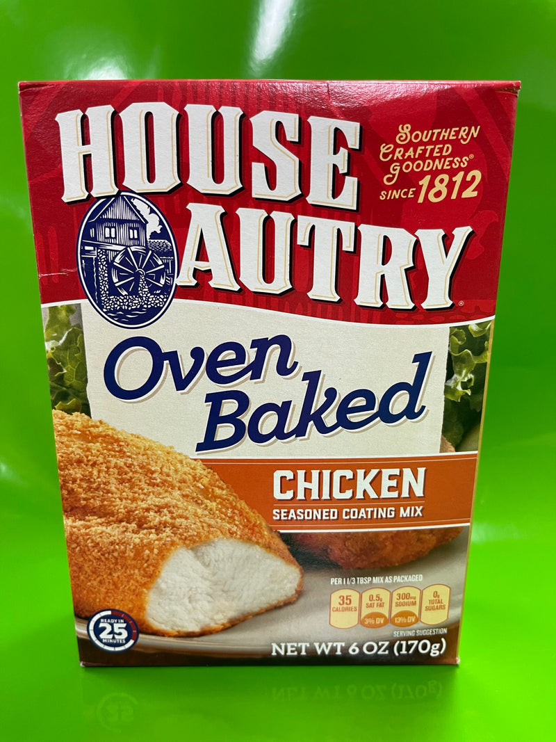 4 BOXES House Autry Oven Baked Chicken Breader Mix Flour Breast Leg Wing Mix