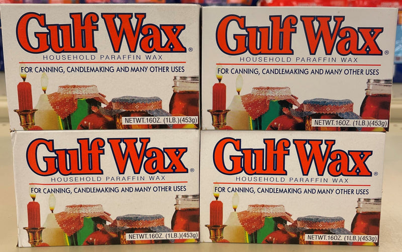 4 BOXES Gulf Wax Household Paraffin Wax for Canning & Candle Making 16 Oz